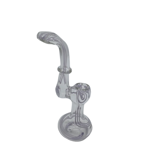 Large size swirl design heavy duty glass bubbler with durable body and smooth airflow performance