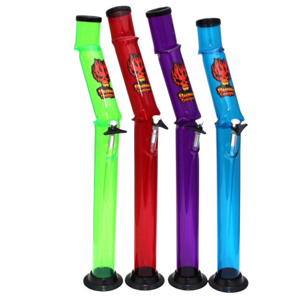 Tall Headway Designs Acrylic Dizzy Lizzy water pipe with durable acrylic construction, lightweight design, tall chamber, and smooth water filtration system.