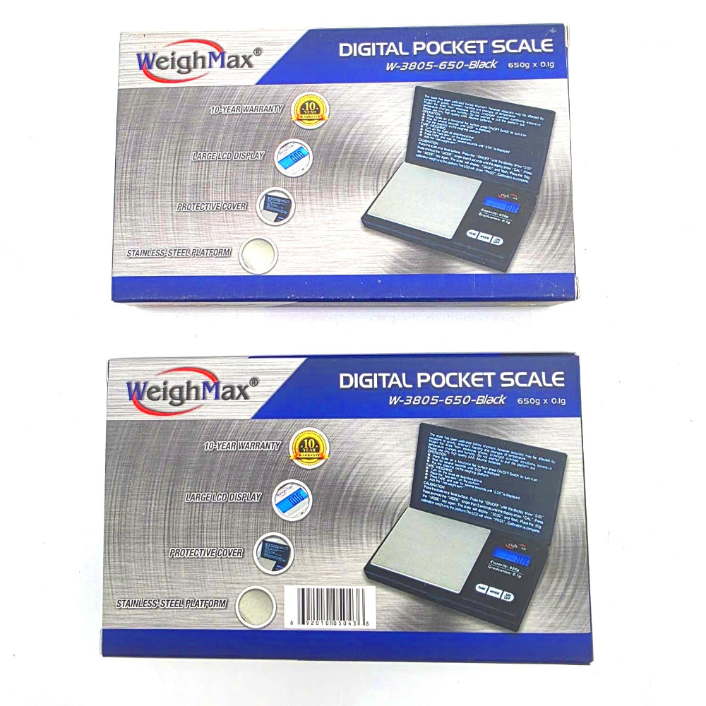 Weight Max pocket digital scale with LCD display for precise measurement of small items up to 1000g capacity