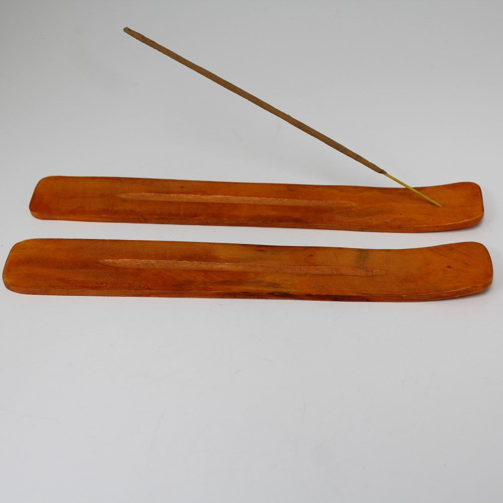 10'' Natural Wooden Incense Stick Catcher Burner Orange Color