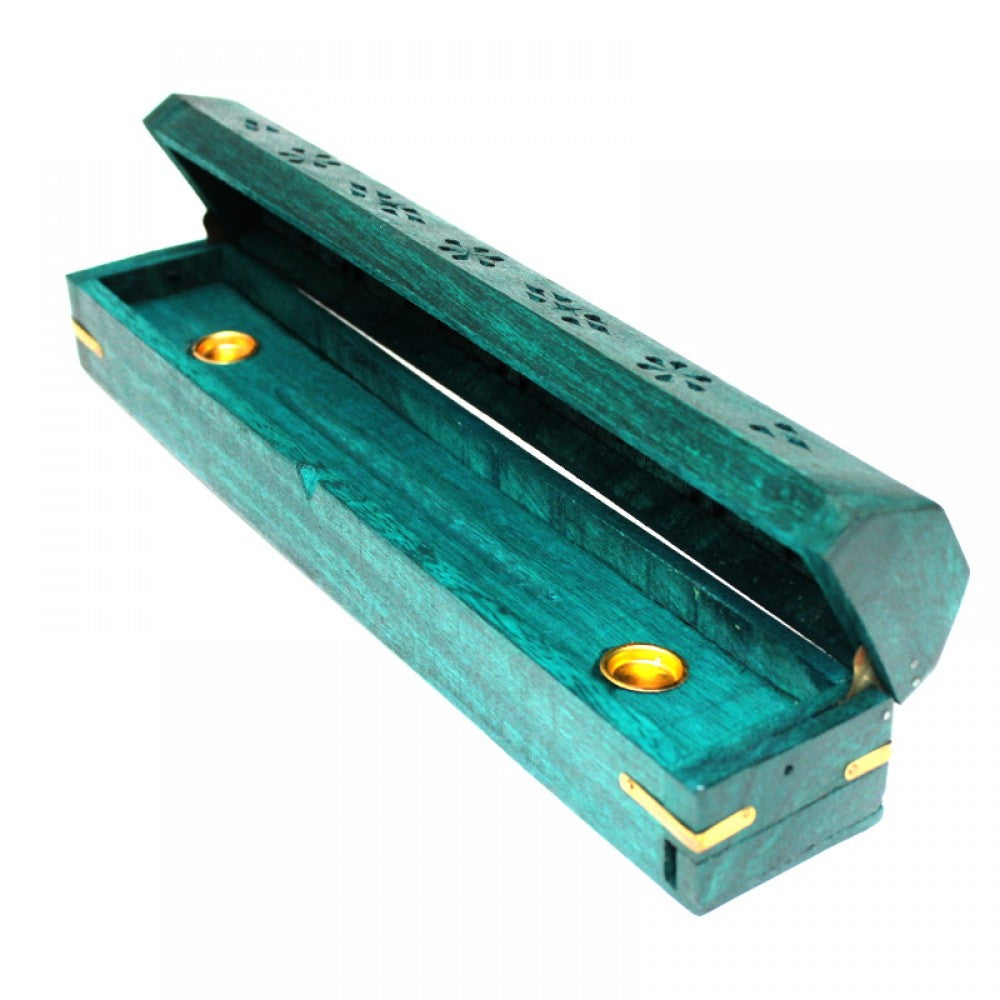 12" Horizontal Wooden Incense Holder