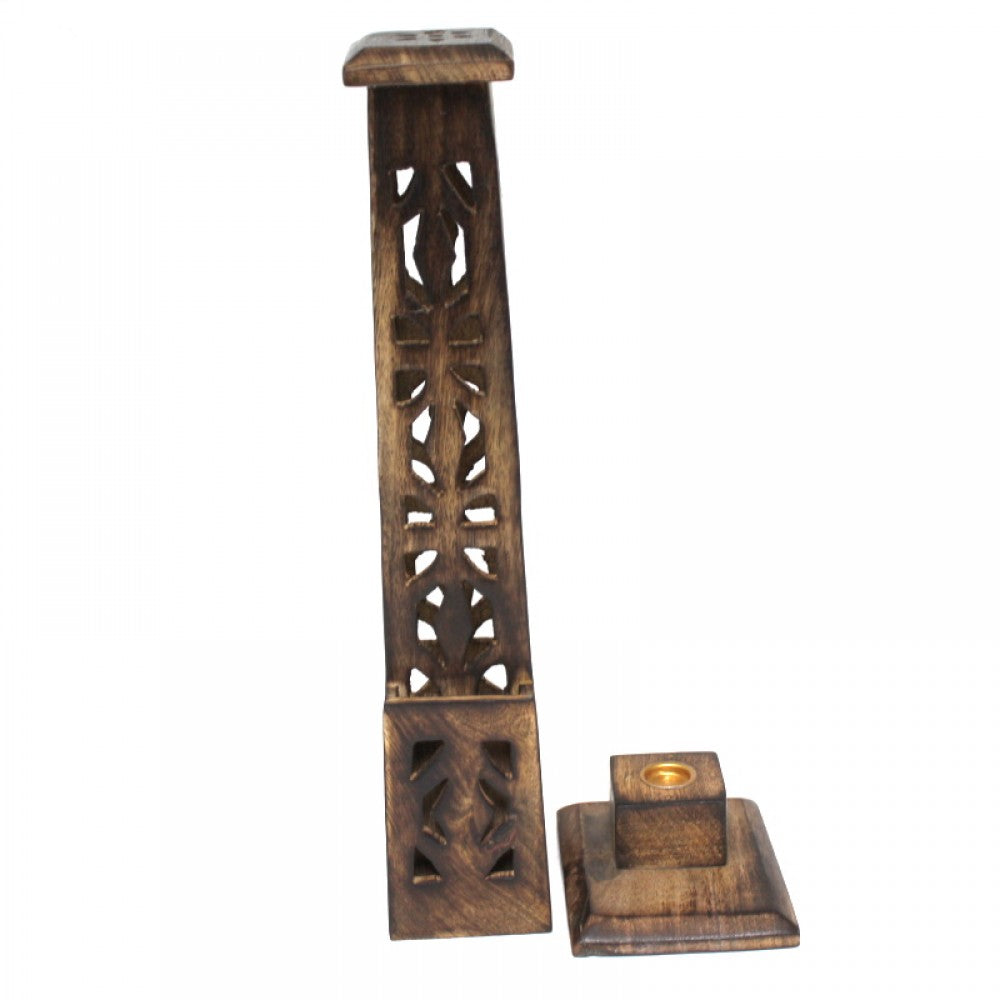 12'' Wooden Stand Incense Holder