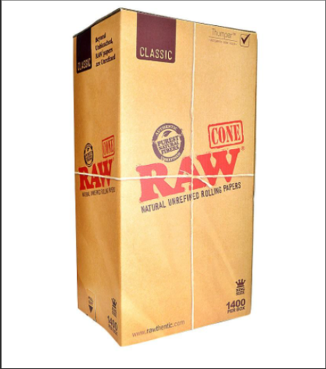 Raw Classic KIng Size 1400 Cones