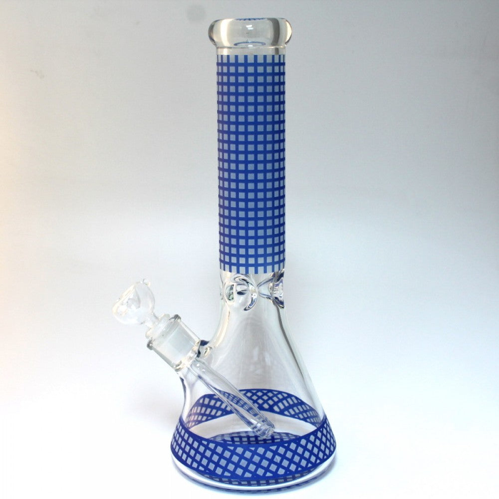 14'' Beaker Blue Art Color Heavy Water Pipe G-G