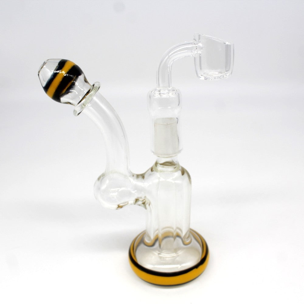 Dab Rig Water Pipe with 14mm Female Banger Premium Glass Rig Designed for Smooth Vapor Filtration, Durability, and Consistent Performance
