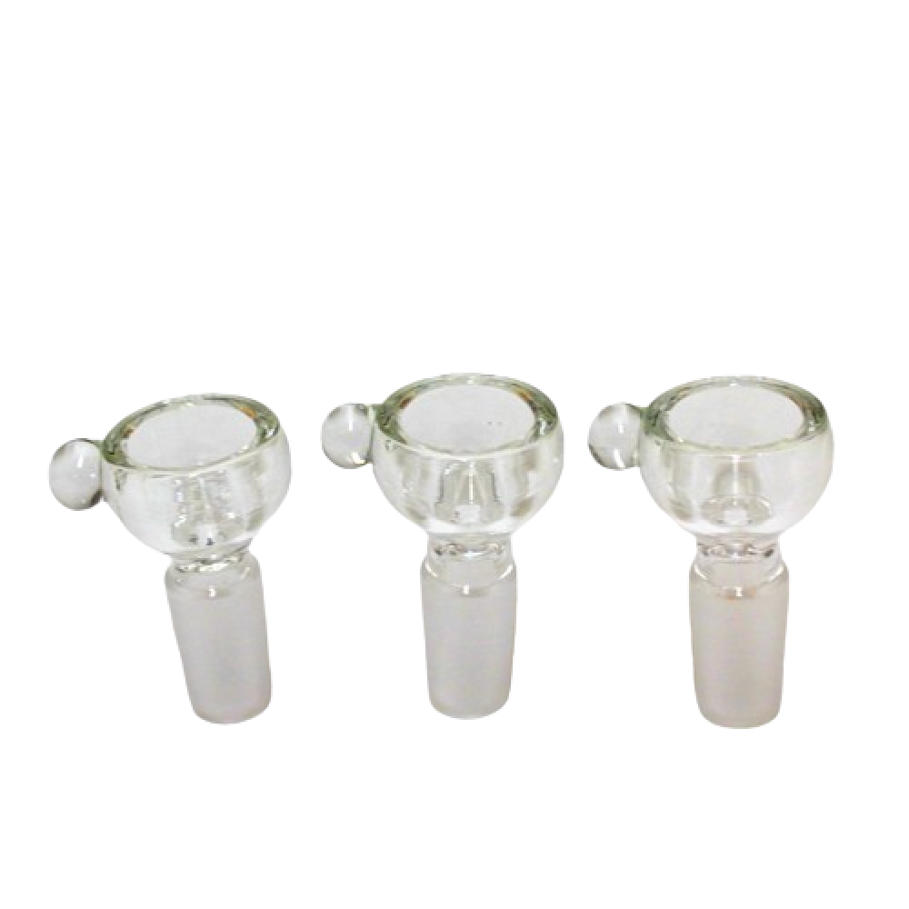 14MM Male Round Clear Glass Bowl durable glass on glass accessory with classic round design smooth airflow heat resistant and easy to clean use.