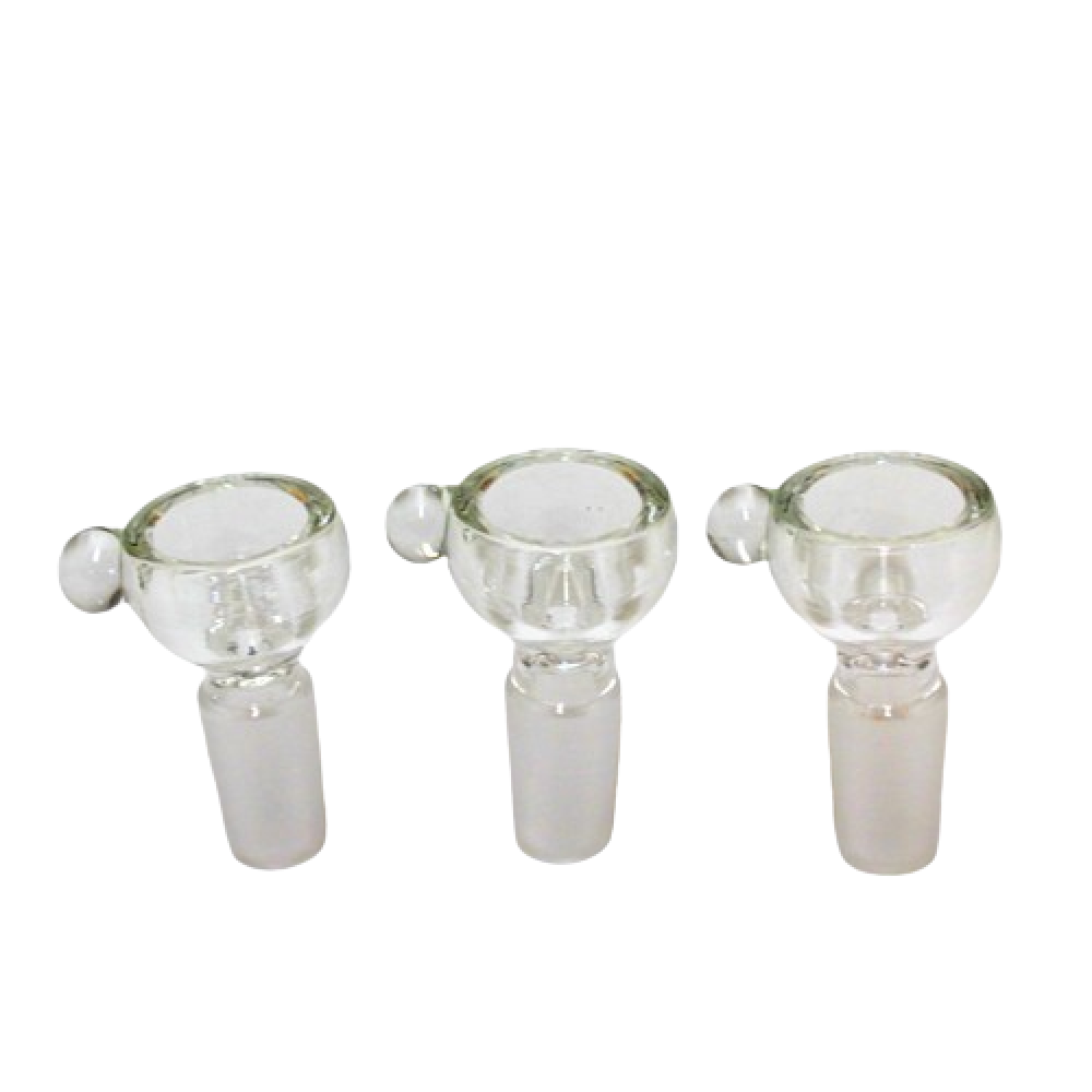 14mm Male Round Clear Bowl