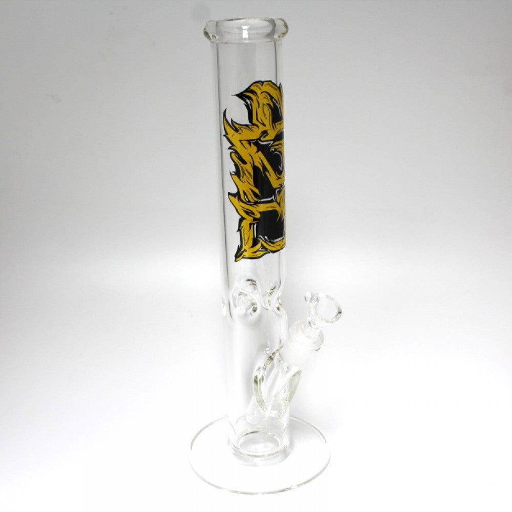 14'' USA MADE Sticker Design Straight Water Pipe G -G