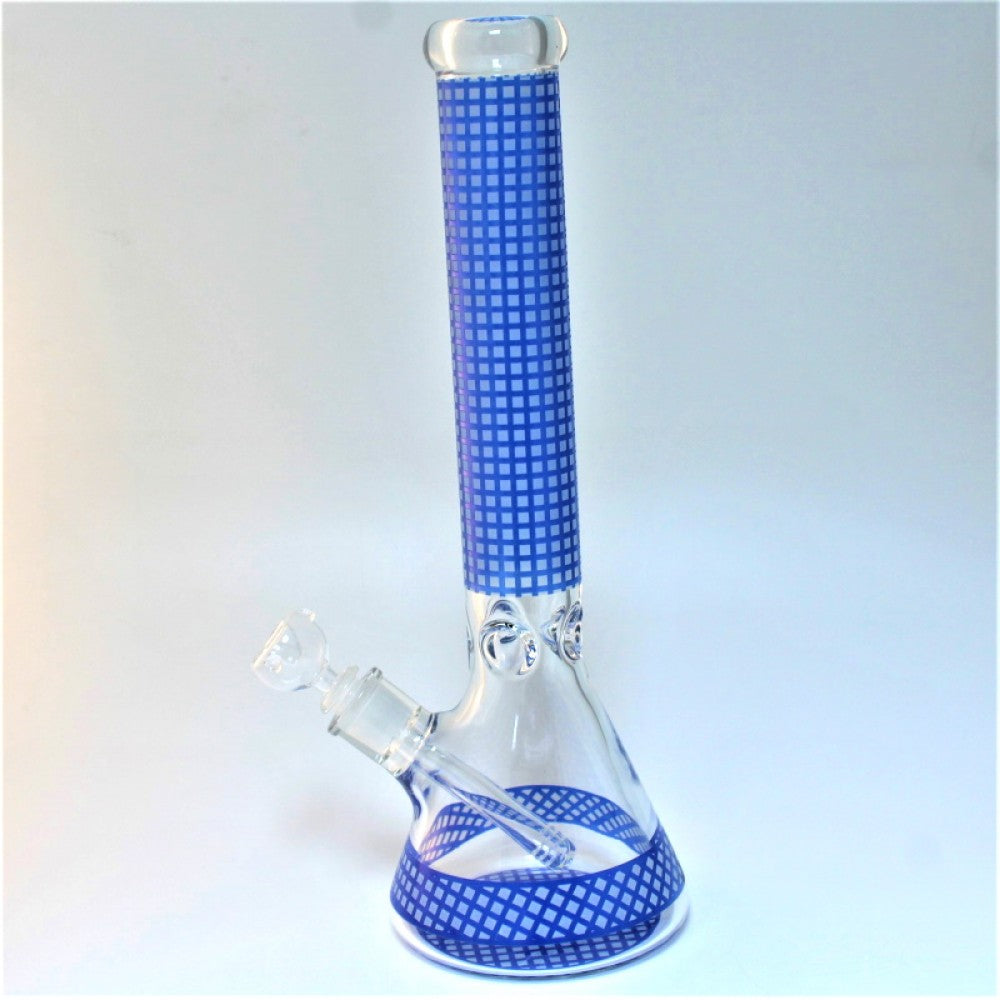 16'' Beaker Blue Art Color Heavy Water Pipe G-G