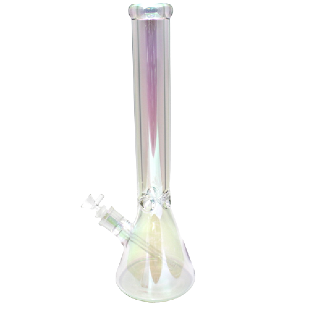 14''Colorful Beaker Base Heavy Duty Water Pipe With 14 MM Male Bowl Glass On Glass