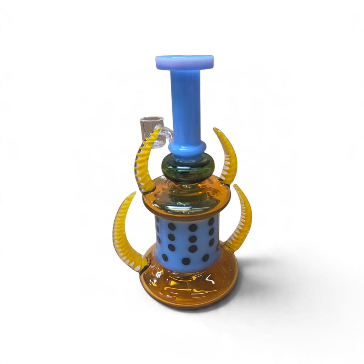 7'' Spiked Design  Dab Rig Water Pipe With 14 MM Male Banger