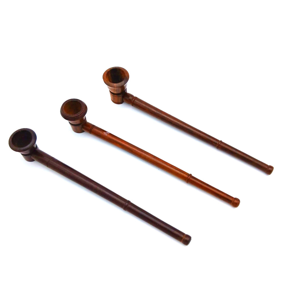2 part wooden pipe detachable natural wood hand pipe with smooth finish, easy cleaning design, and comfortable grip for traditional smoking experience.