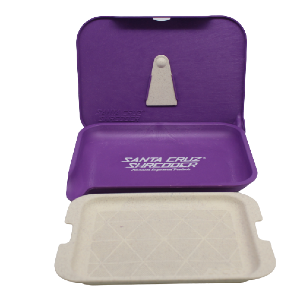 3 part hemp tray kit by Santa Cruz Shredder, durable eco-friendly organizer tray with compartments for clean and structured storage use.