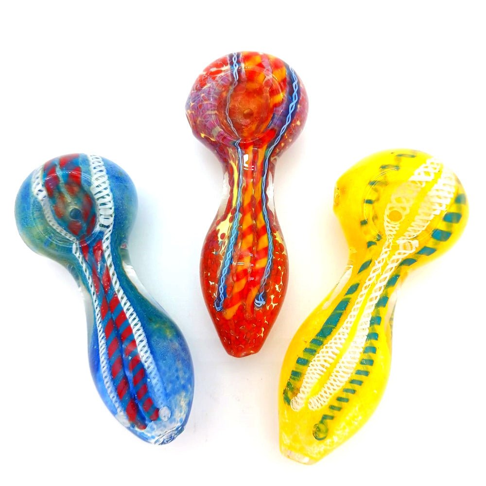 3" Color liner  Glass Hand Pipe