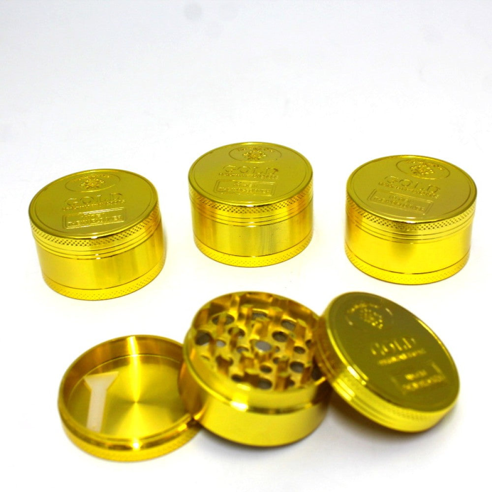 3 Part Gold Color Grinder 53mm