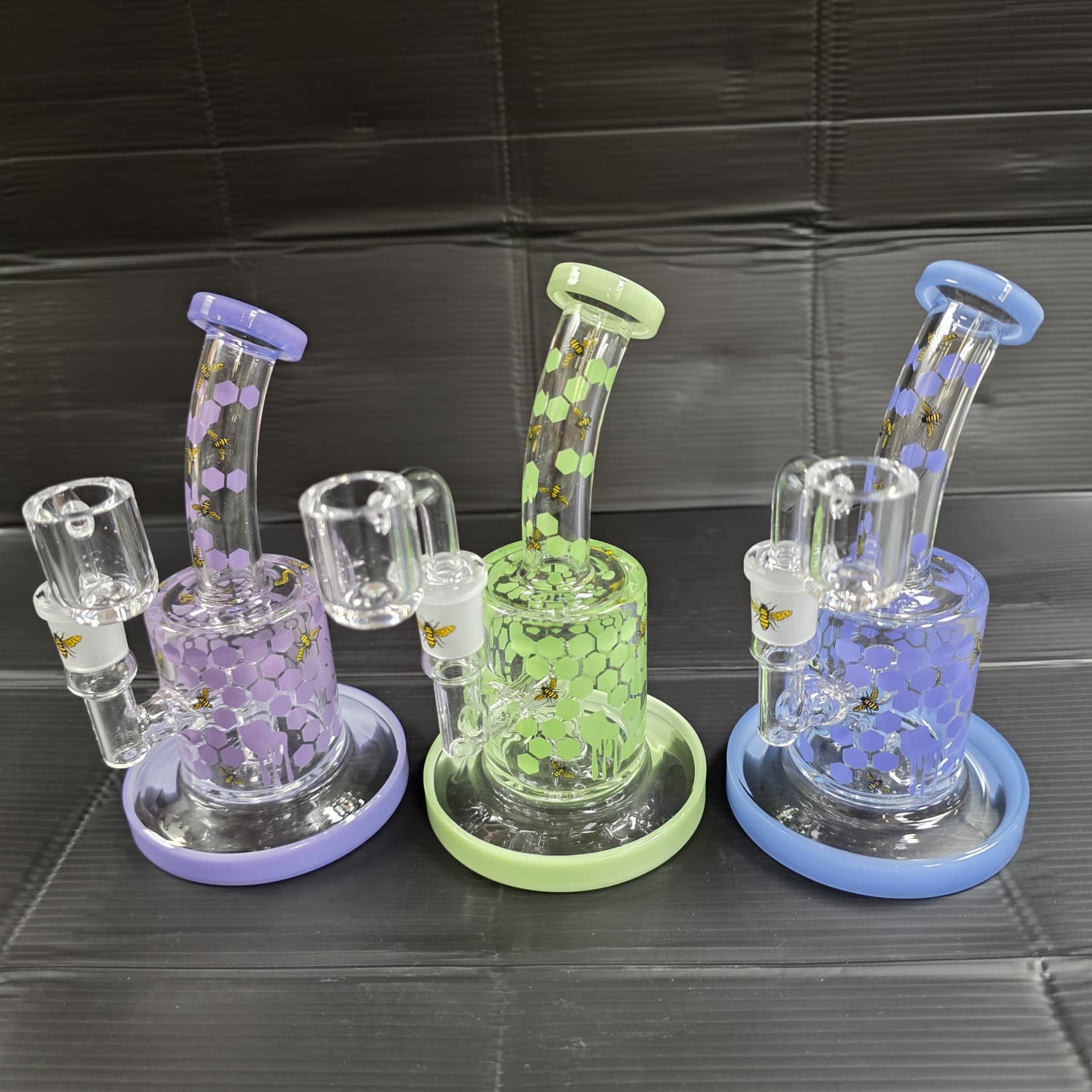 6" Honeybee Dab Rig Water Pipe G-G