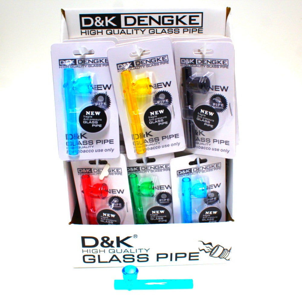 3" Assorted Color Glass Pipe