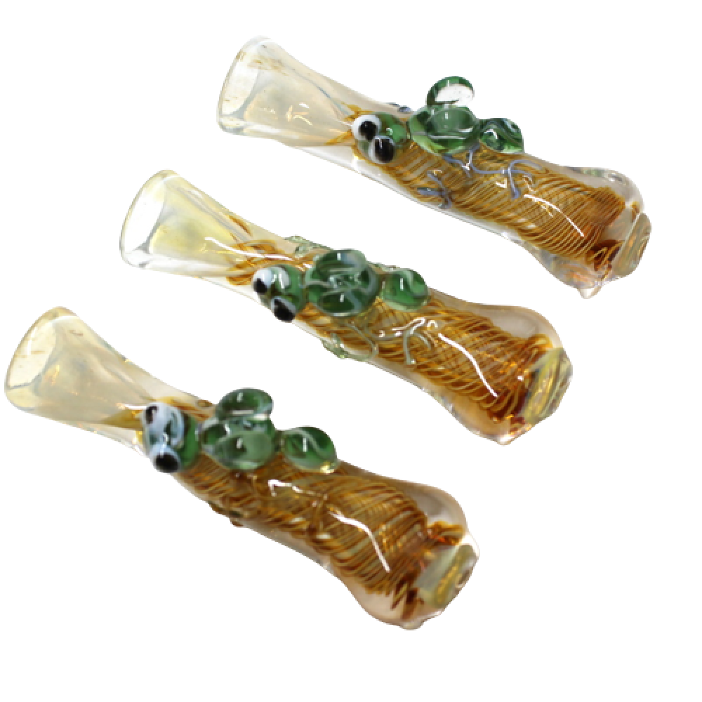 3'' Flies Art Design Swirl Color Chillum