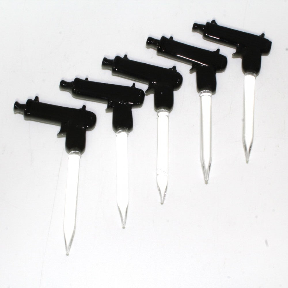 Gun-shaped glass dabber tool, 3 inches long