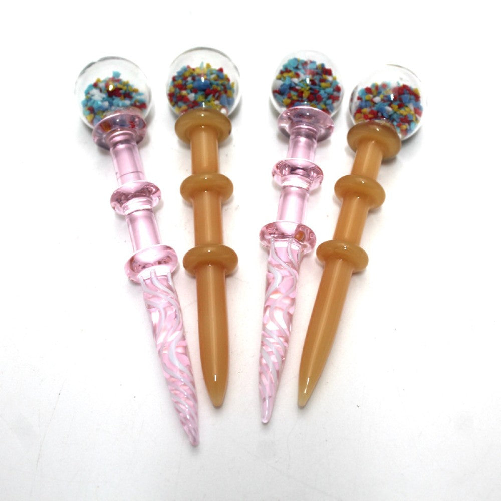 4" Inner Confetti Color Glass Dab Tool