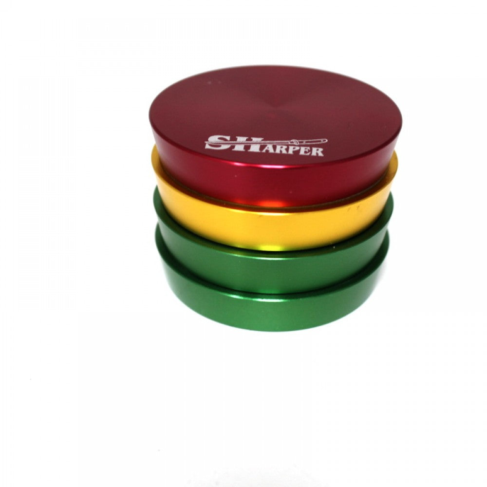 4 Part Rasta Color Step Design Grinder 56 MM