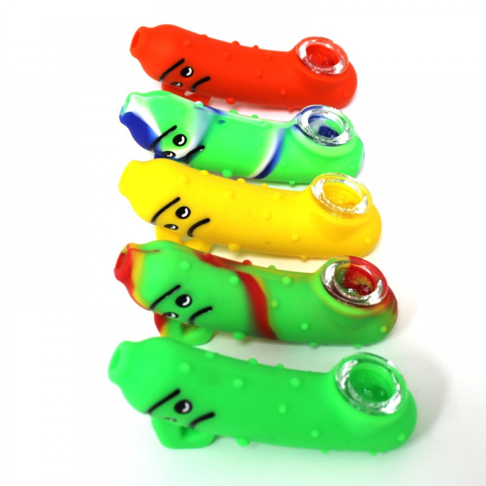 4'' Silicone New Design Assorted Color Hand Pipe