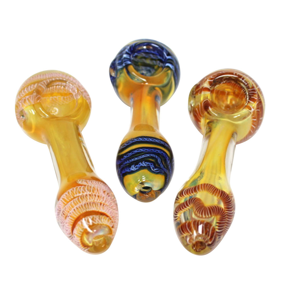 5'' Inner Swirl Color Heavy Duty Thick Glass Hand Pipe