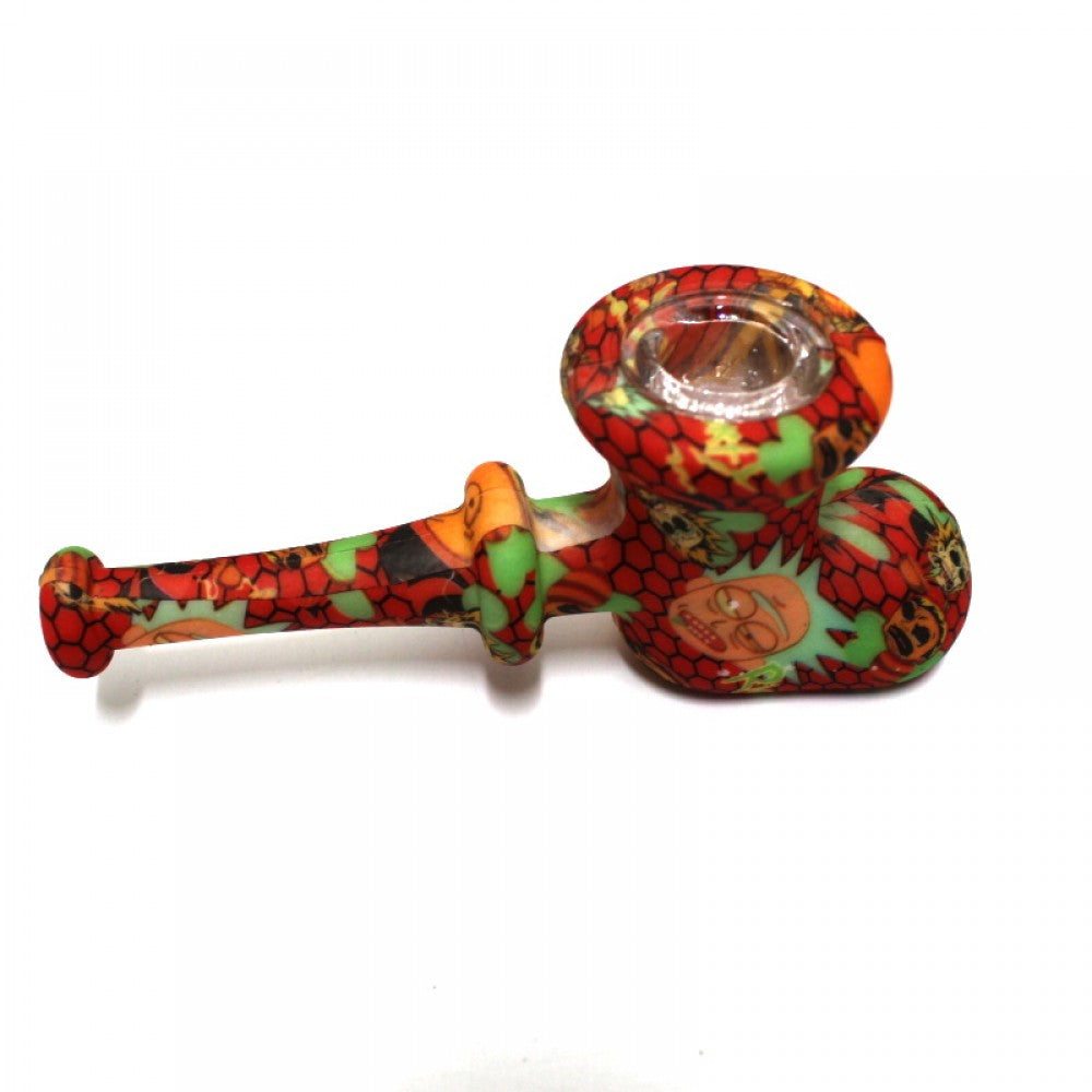 5'' Silicone Printed Color New Design Hand Pipe