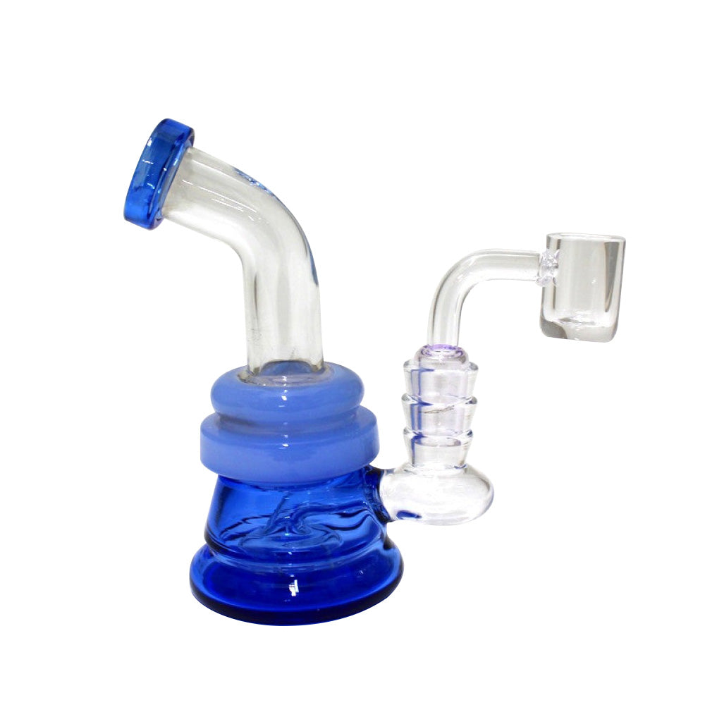 5'' Tube Color Dab Rig Water With 14 MM Male Banger