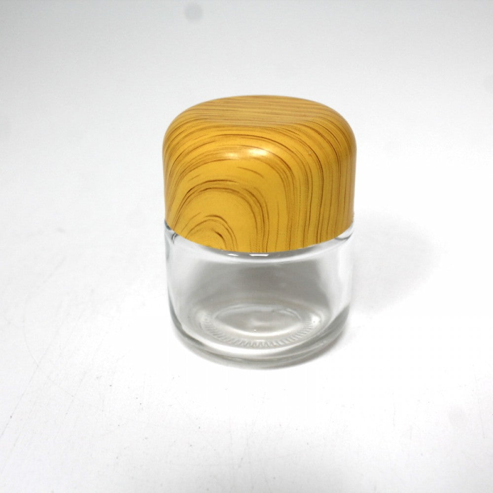 60 ML Wooden Top Glass Jar