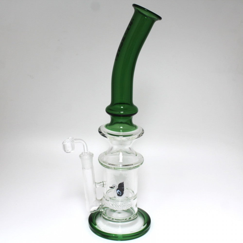 15'' High Up USA Made Honey Comb Design Water Pipe With 18 MM Male Banger  15'' High Up USA Made Honey Comb Design Water Pipe With 18 MM Male Banger