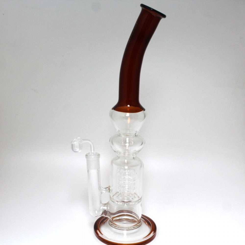 18'' High Up USA Made Design Percolator Water Pipe With 18 MM Male Banger