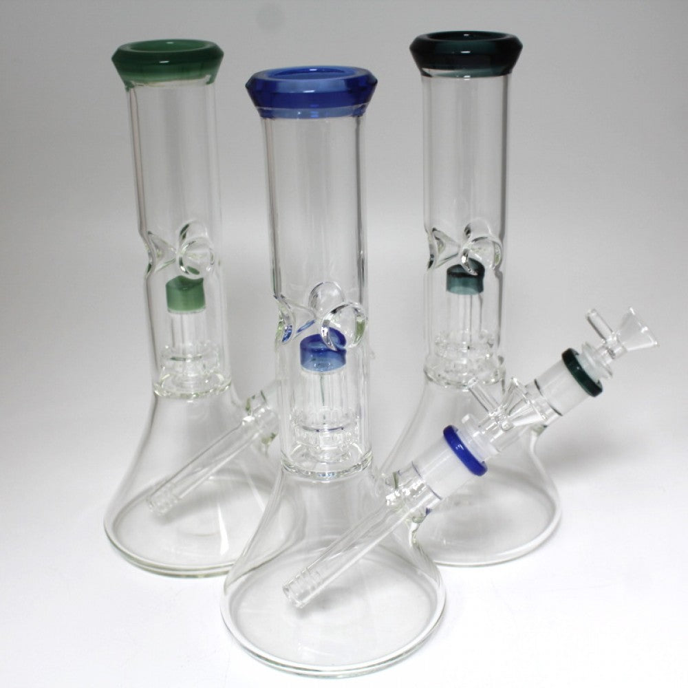 11'' Beaker With Dom Design Percolator Water Pipe G-G