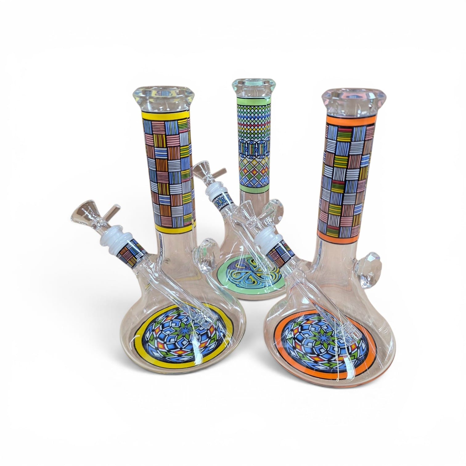 8" Big Base Color Beaker  Water Pipe g-g