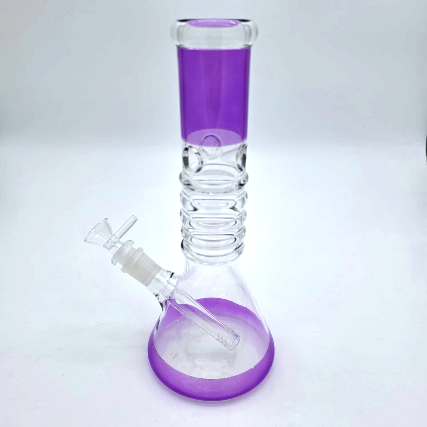 10'' Beaker Base Ribbed Design Water Pipe G-G