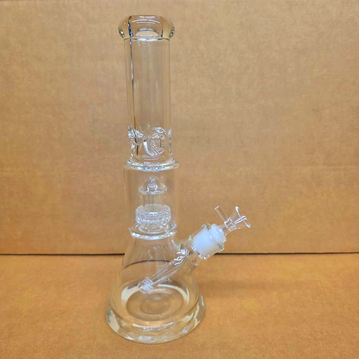 14'' Heavy Beaker W/ Shower Head Percolator Water Pipe G-G