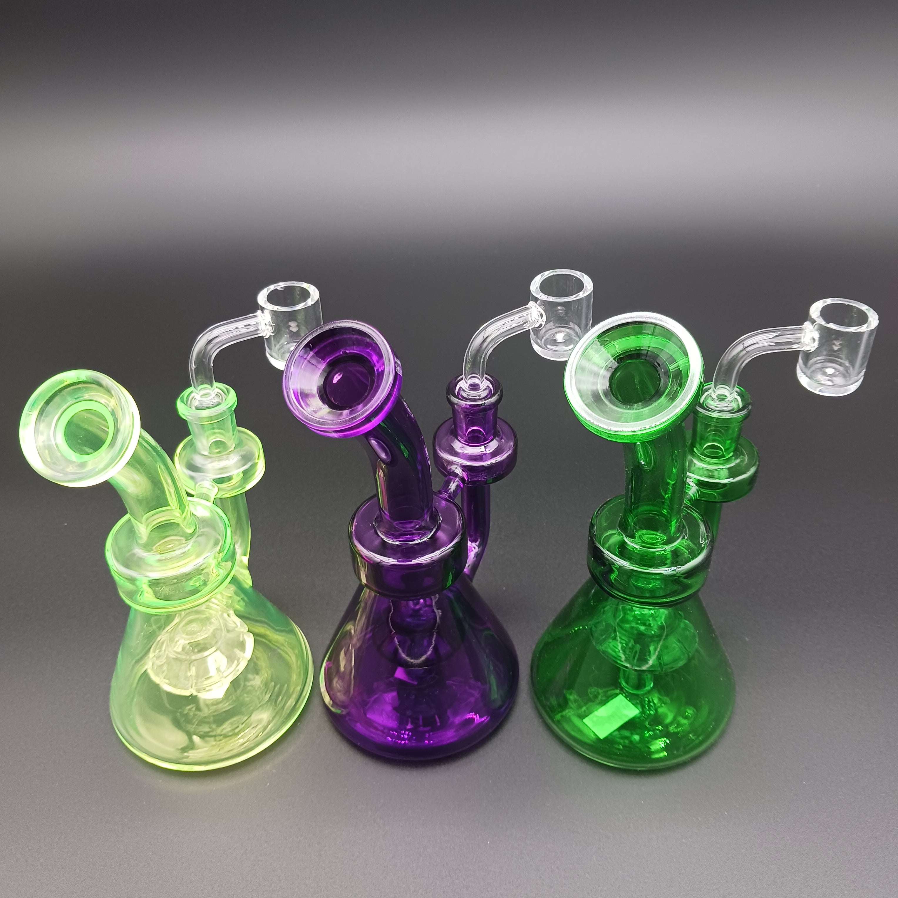 6" Bent Color full Water Pipe g-g