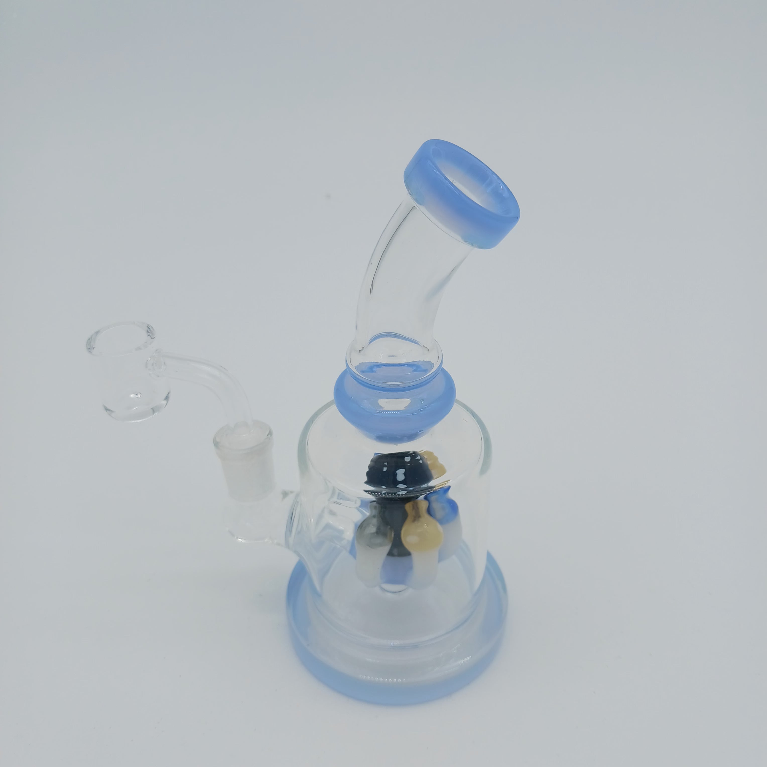 6" Mushroom Dab Rig Water Pipe With 14mm Male Banger