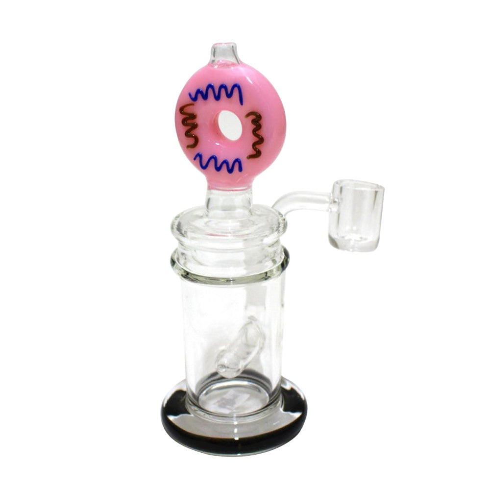 6" Donut Design Dab Rig With 14mm Male Banger G-G