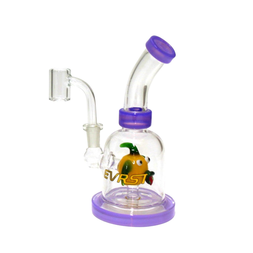 6" Evrst Monster Perk Dab Rig Water Pipe with 14mm Male Banger