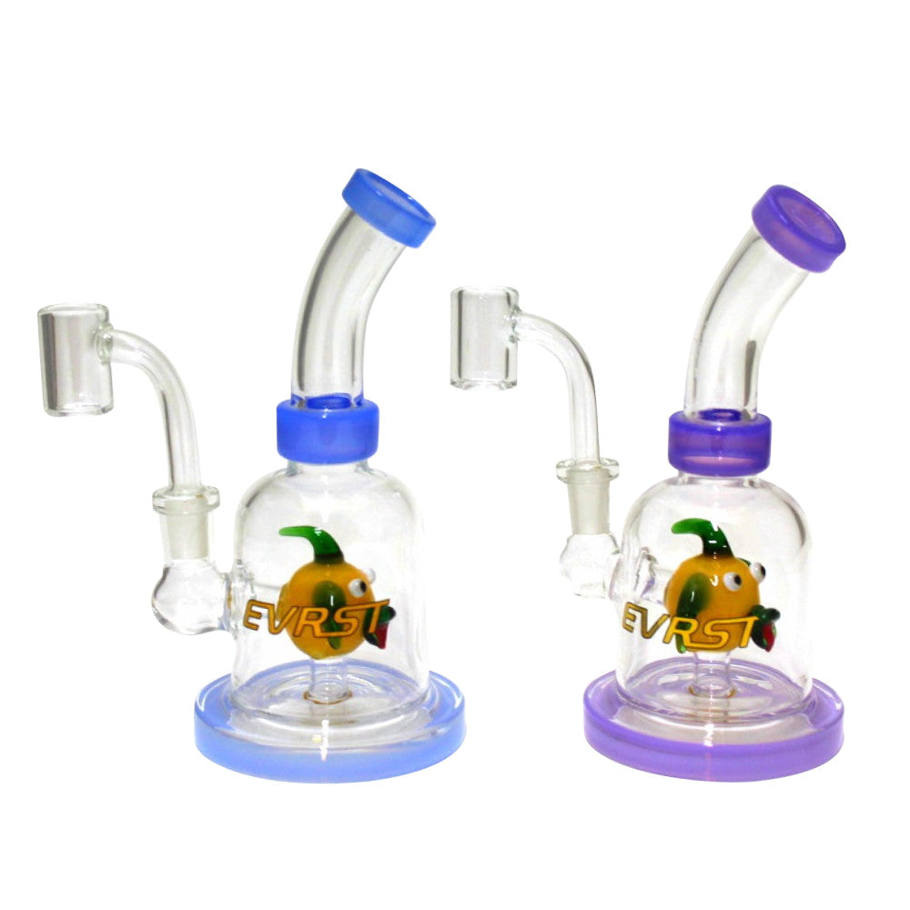 6" Evrst Monster Perk Dab Rig Water Pipe with 14mm Male Banger