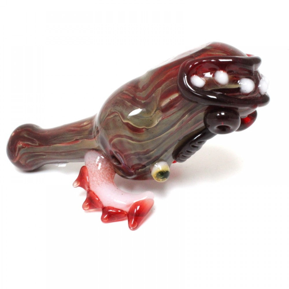 6'' Purple Color Dragon Shape Glass Pipe