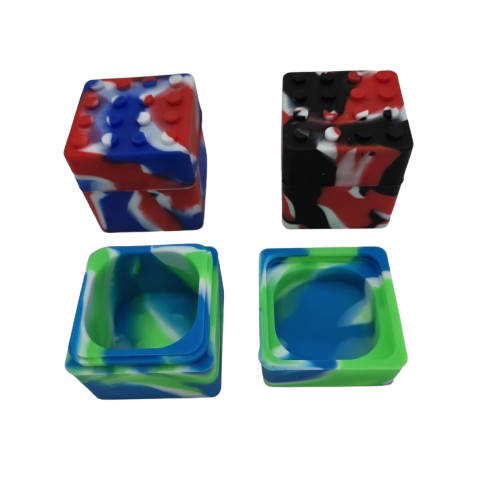 70ml square Sig silicone container designed for secure storage, non-stick surface, and heat-resistant portable concentrate handling.