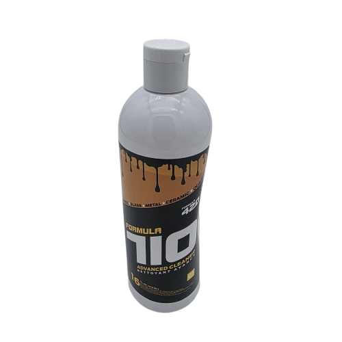 710 Advance Cleaner solution for removing residue and buildup from glass pipes and accessories