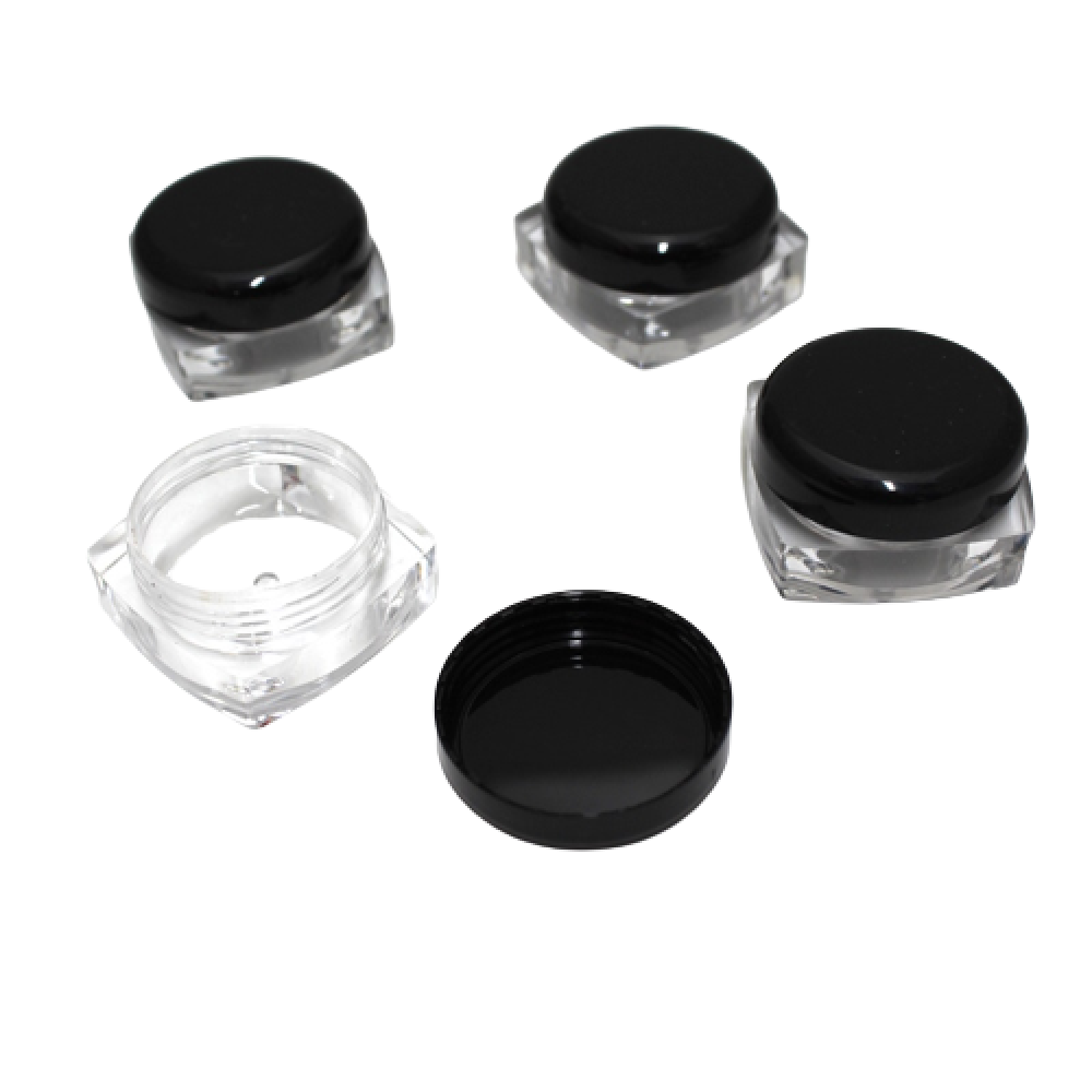 7 ML Plastic Container With Lid  Small