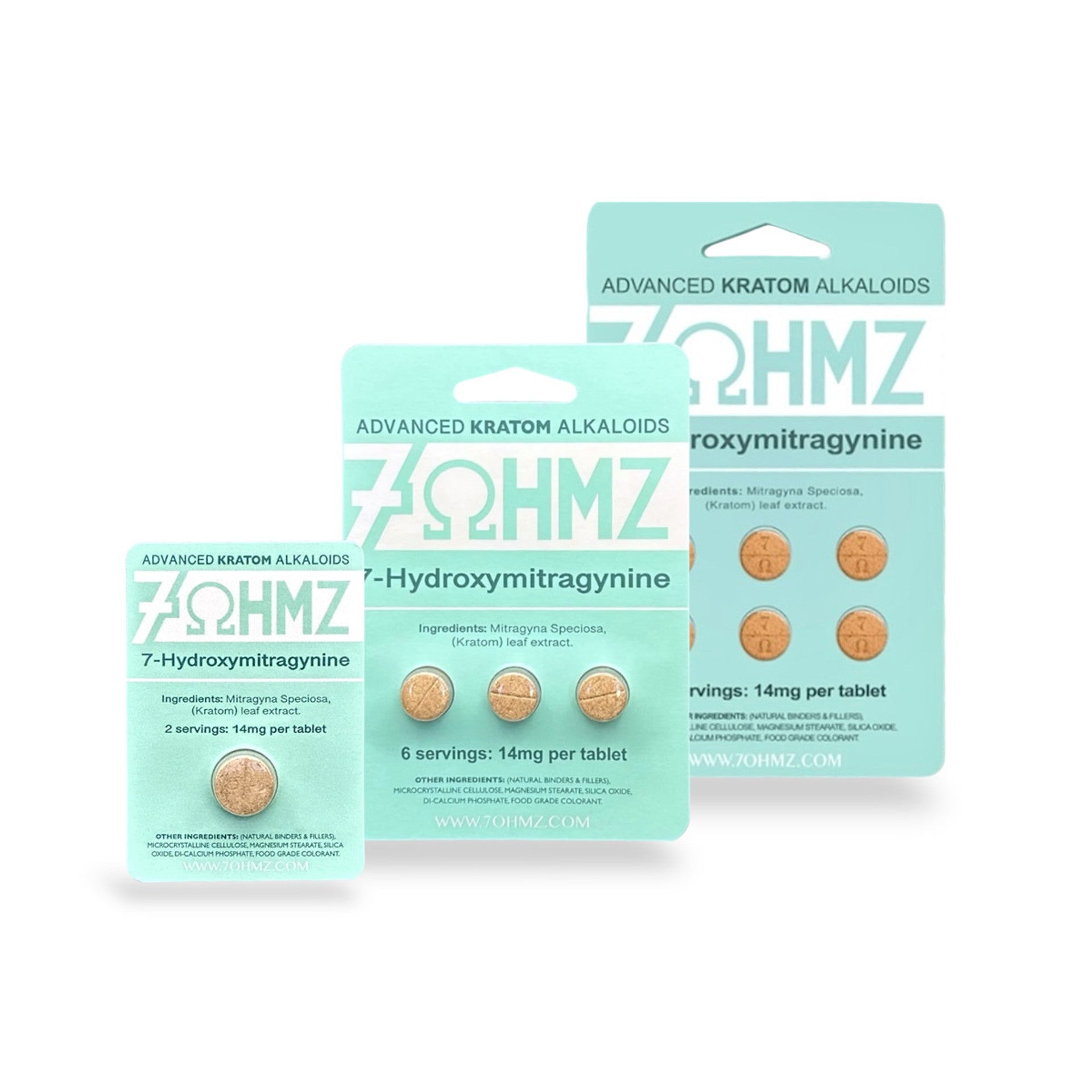 7OHMZ Kratom 7-hydroxymitragynine Extract Tablets 14mg