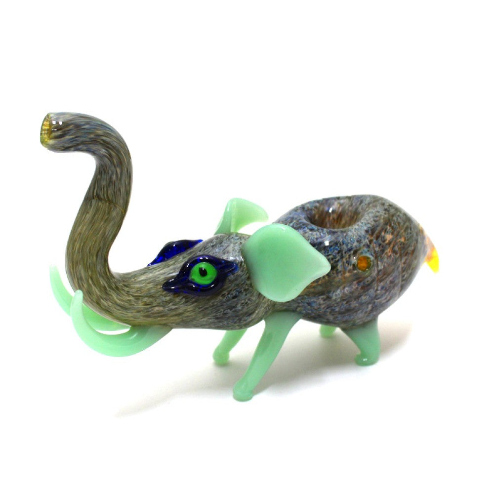 7'' Long Elephant Glass Pipe Large Size