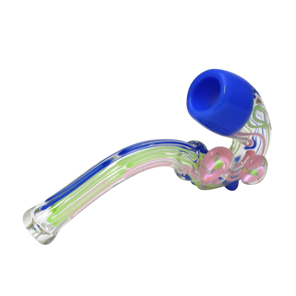 7" Tube Color Head Swirl Heavy Duty Sherlock Pipe