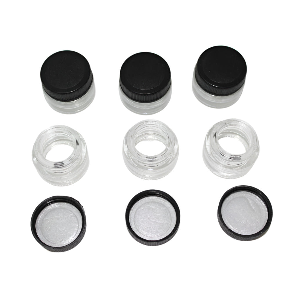 7 ML glass vial with secure cap, compact clear bottle for storing samples, liquids, oils, and laboratory or personal use.