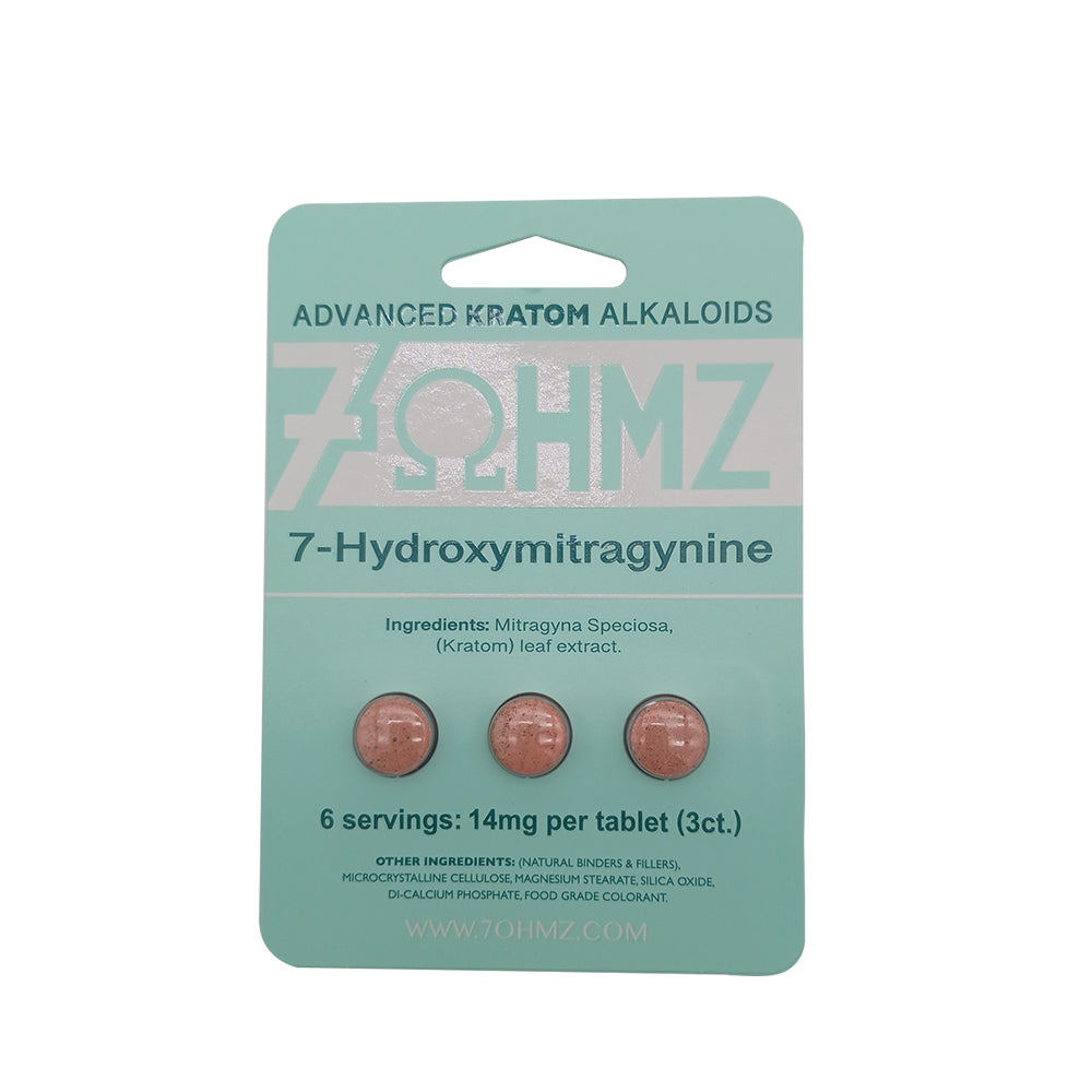 7OHMZ Kratom 7-Hydroxy Extract 14mg Tablets (3-Pack)